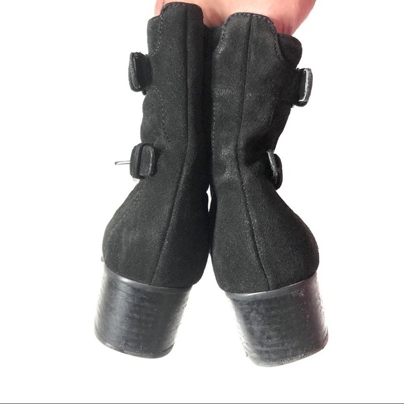 Via Spiga Oaklyn Leather Boots 6.5 Moto Ankle - Picture 5 of 7